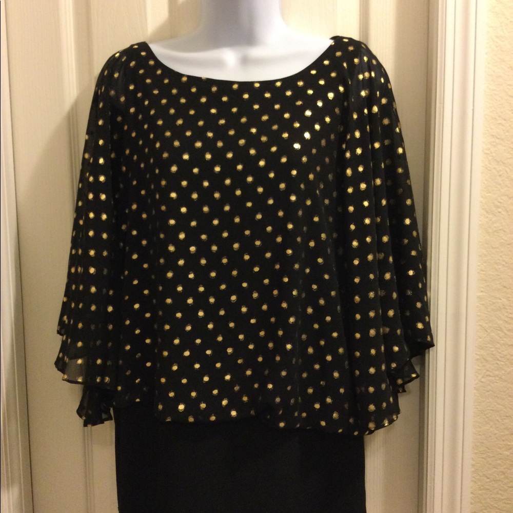 Coco Bianca blouse size L black/gold